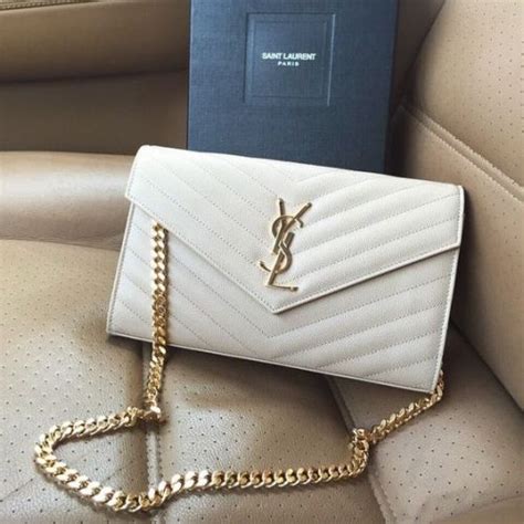 white ysl bag